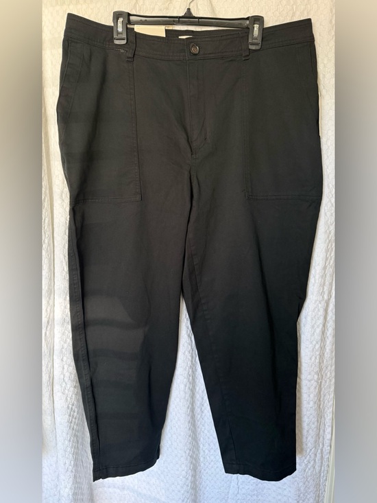a new day Pants - A New Day High Rise Slim Cargo Pants Black Stretch Size 17R NWT
